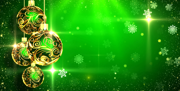 Green Christmas Background by AS_100 | VideoHive